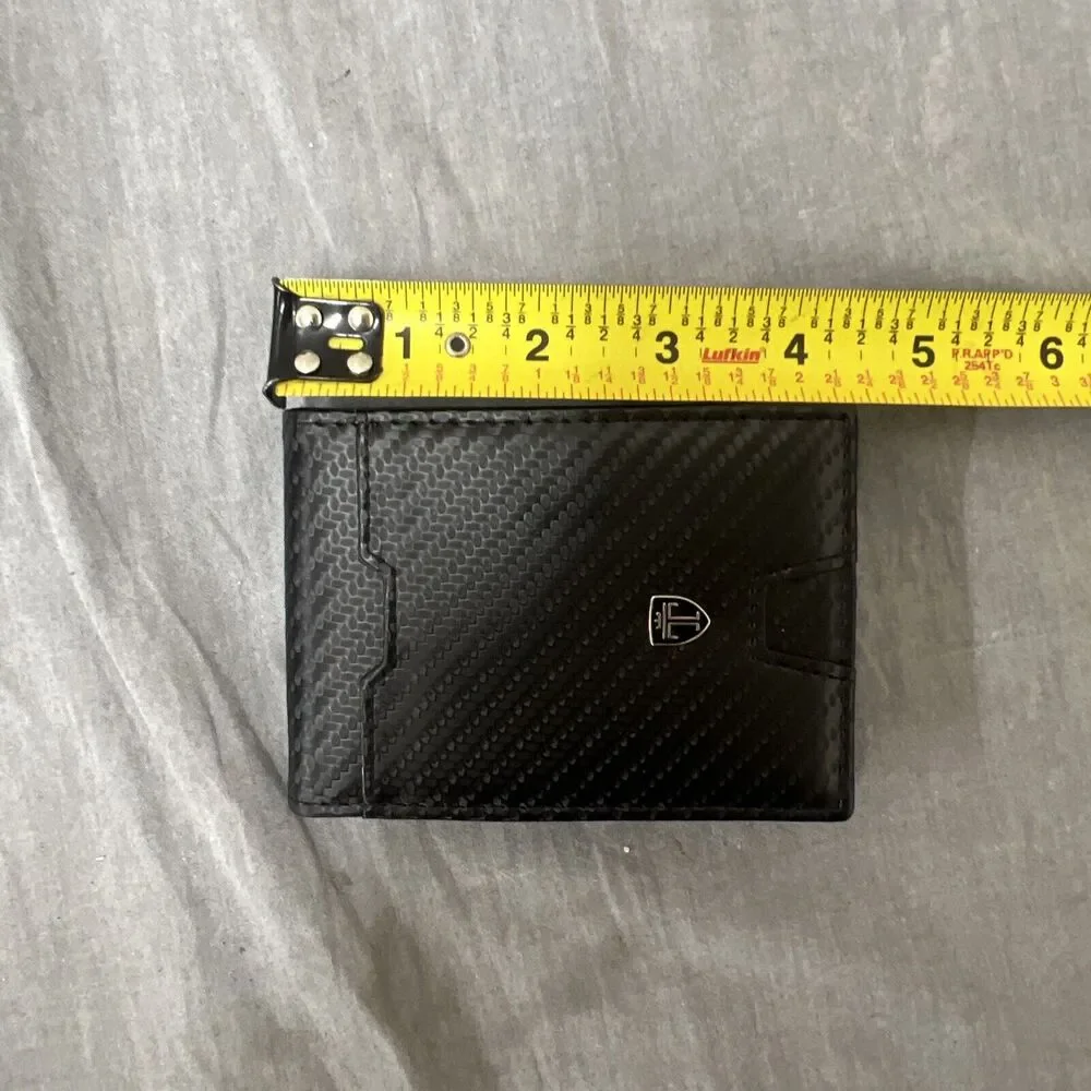 TRAVANDO Mens Slim Wallet with Money Clip AUSTIN RFID Blocking Bifold Charity